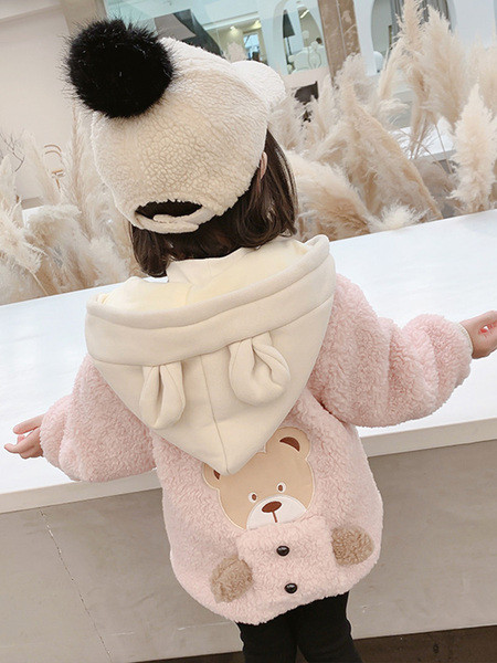 Καθημερινό παιδικό μπουφάν με κουκούλα - για κορίτσια