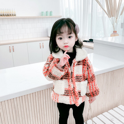 Laste vabaaja lühike nööpide ja taskutega jope