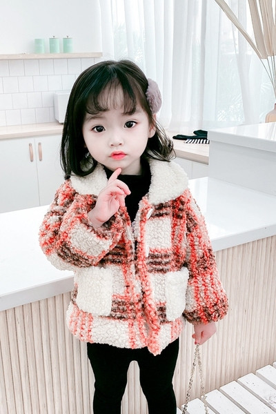 Laste vabaaja lühike nööpide ja taskutega jope