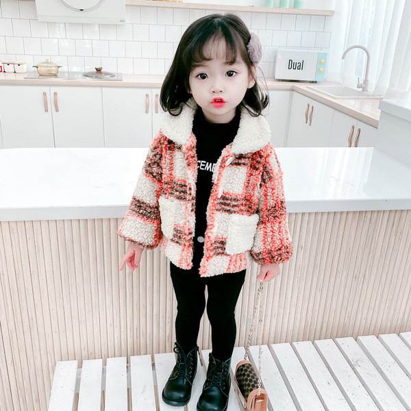 Laste vabaaja lühike nööpide ja taskutega jope