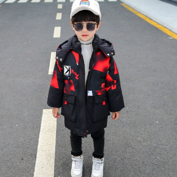 Keskmise pikkusega sillerdavates toonides talvejope poistele