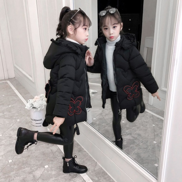 Dječja zimska jakna za djevojčicu srednje dužine