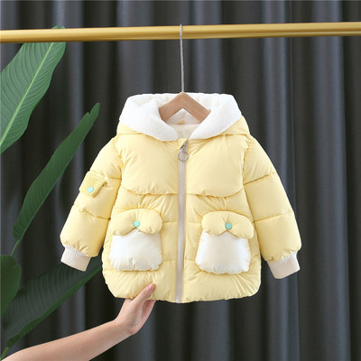 Kapuutsi ja taskutega laste soojendaja tüdrukutele