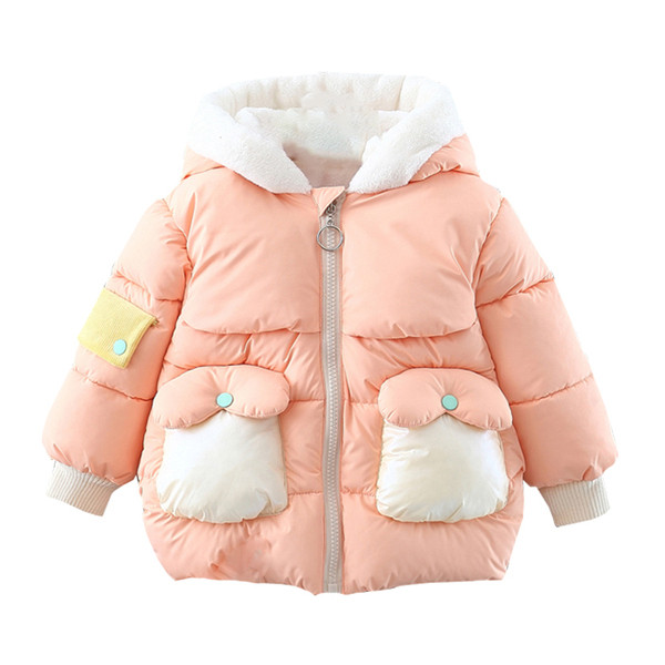 Kapuutsi ja taskutega laste soojendaja tüdrukutele