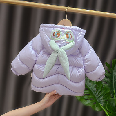 Καθημερινό παιδικό μπουφάν για κορίτσια με κουκούλα