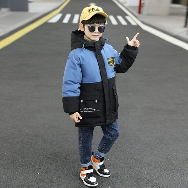 Καθημερινό παιδικό μπουφάν με επιγραφές για αγόρια