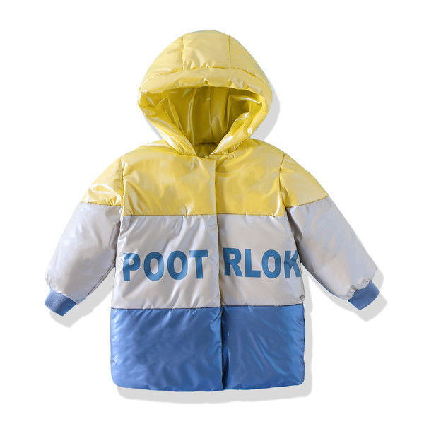 Νέο παιδικό χειμερινό μπουφάν με κουκούλα για αγόρια