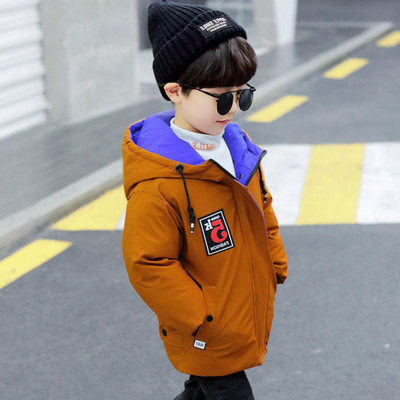 Νέο χειμερινό μπουφάν για αγόρια και κουκούλα