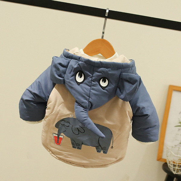 Παιδικό μπουφάν για αγόρια με τρισδιάστατο στοιχείο στην κουκούλα