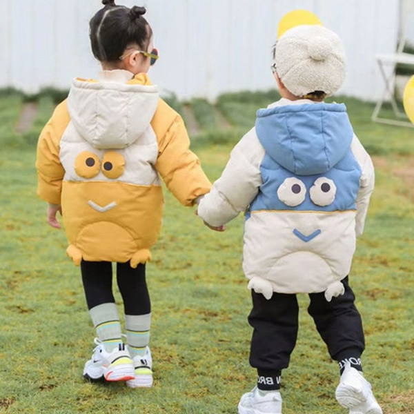 Dječja unisex zimska jakna sa 3D aplikacijom na leđima