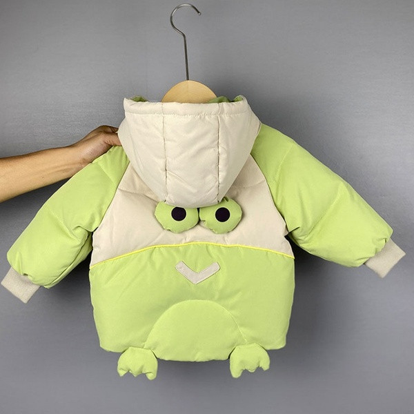 Dječja unisex zimska jakna sa 3D aplikacijom na leđima