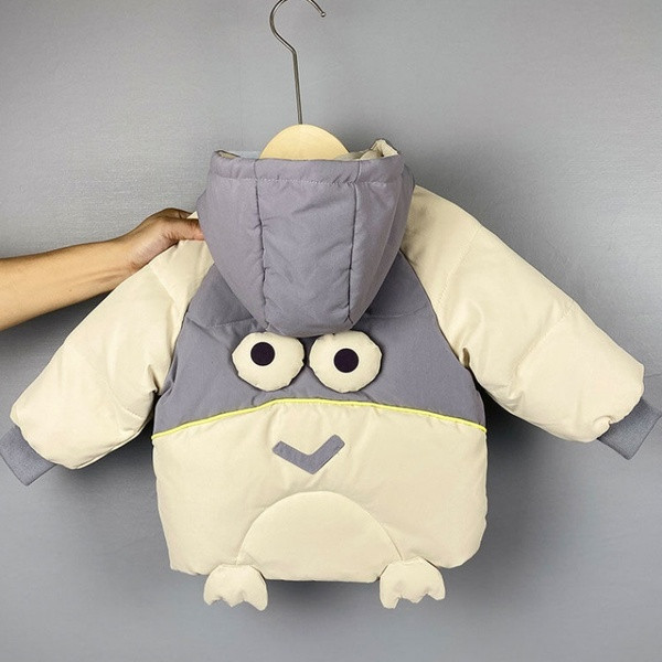 Dječja unisex zimska jakna sa 3D aplikacijom na leđima