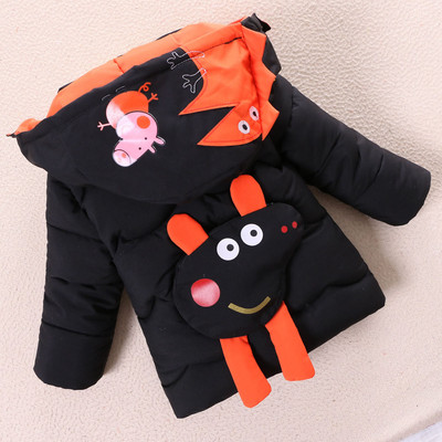 Παιδικό μοντέρνο χειμερινό μπουφάν με απλικέ - για αγόρια