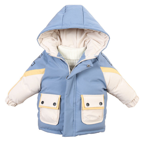 Φθινόπωρο-χειμωνιάτικο παιδικό μπουφάν για αγόρια με κουκούλα