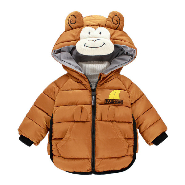 Μοντέρνο χειμερινό παιδικό μπουφάν για αγόρια με τρισδιάστατο στοιχείο - διάφορα μοντέλα