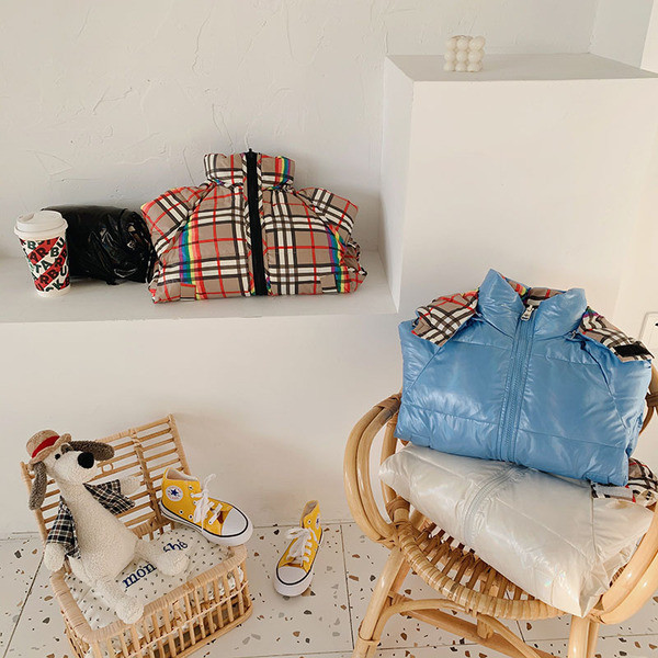 Καθημερινό παιδικό μπουφάν για αγόρια και κορίτσια με δύο πρόσωπα