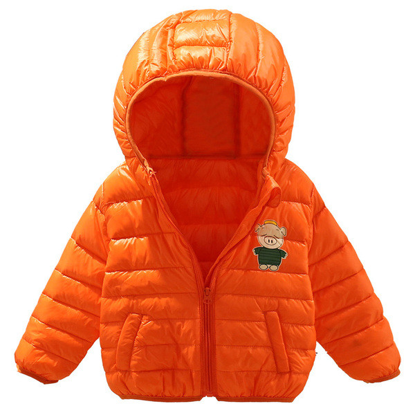 Παιδικό μπουφάν για αγόρια με κουκούλα και 3D στοιχείο στη πλάτη