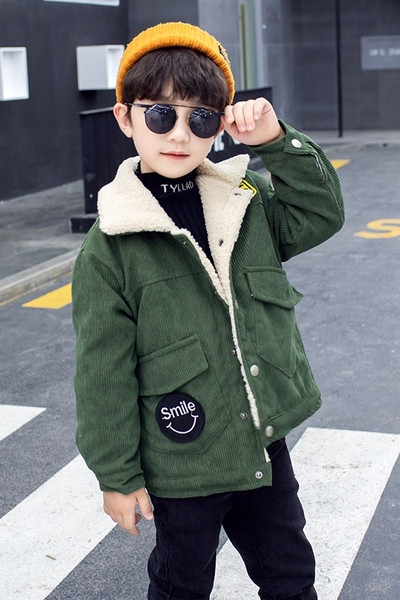 Casual παιδικό μπουφάν  με κουμπιά κατάλληλα για αγόρια