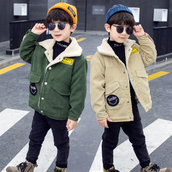 Casual παιδικό μπουφάν  με κουμπιά κατάλληλα για αγόρια