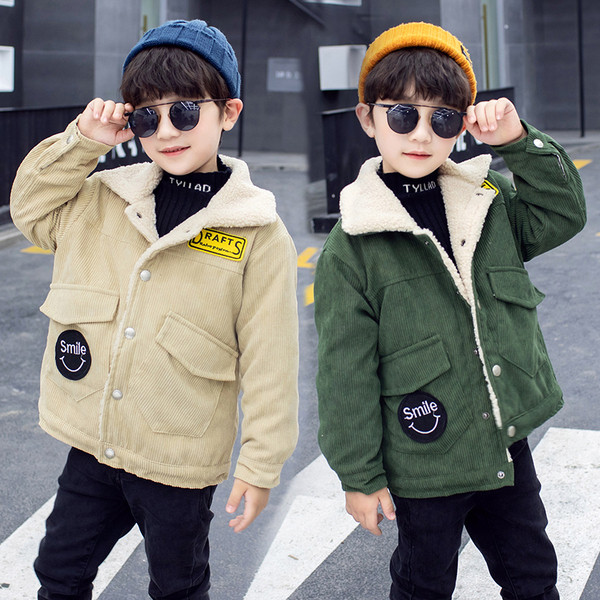 Casual παιδικό μπουφάν  με κουμπιά κατάλληλα για αγόρια