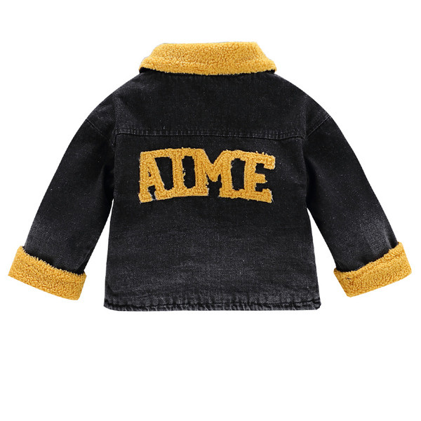 Sooja voodriga vabaaja laste teksajakk poistele