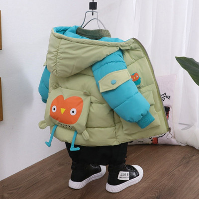 Χειμερινό μπουφάν με εφαρμογή 3D στη πλάτη