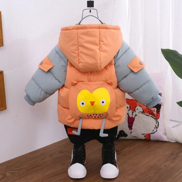 Χειμερινό μπουφάν με εφαρμογή 3D στη πλάτη