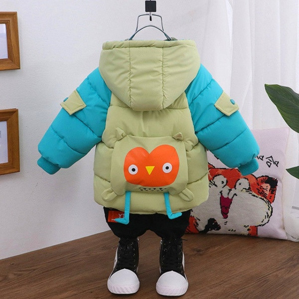 Χειμερινό μπουφάν με εφαρμογή 3D στη πλάτη