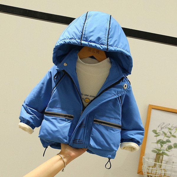 Παιδικό μπουφάν για αγόρια και κορίτσια με κουκούλα και κουμπιά