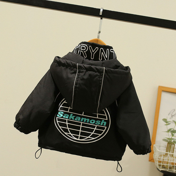 Παιδικό μπουφάν για αγόρια και κορίτσια με κουκούλα και κουμπιά