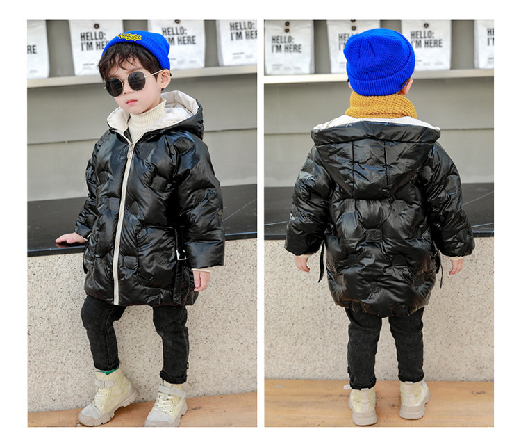 Παιδικό μπουφάν για αγόρια με κουκούλα και μαλακή φόδρα