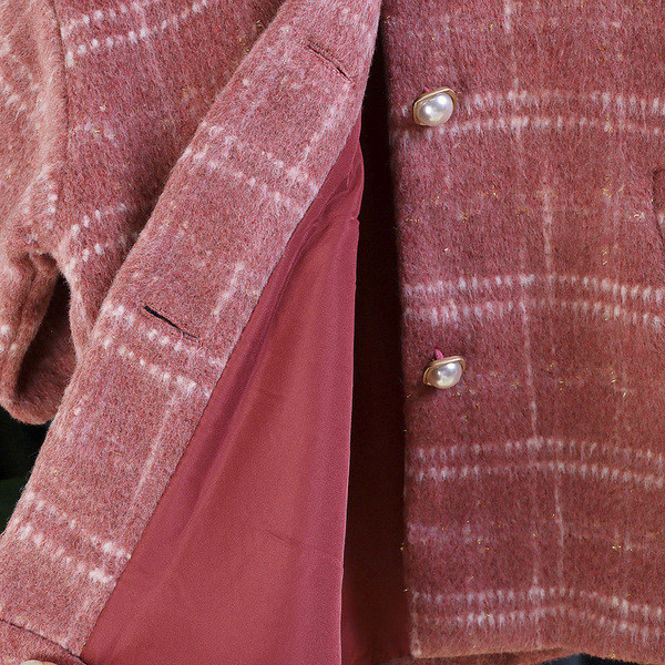 Παιδικό παλτό για κορίτσια με κλασικό γιακά και κουμπιά