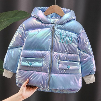 Uue mudeli kapuutsiga ja kirjadega laste jope poistele