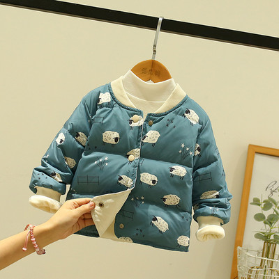 Värviline nööpidega lastejope tüdrukutele ja poistele