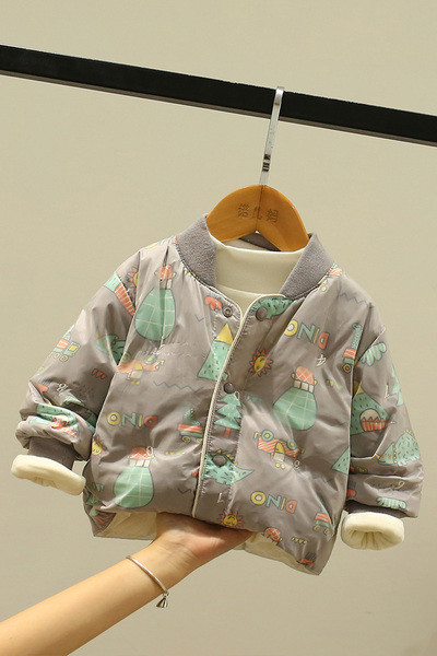 Värviline nööpidega lastejope tüdrukutele ja poistele