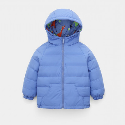 Παιδικό μπουφάν με δύο πρόσωπα με φερμουάρ και κουκούλα