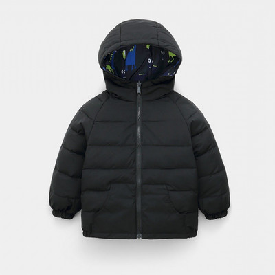 Παιδικό μπουφάν με δύο πρόσωπα με φερμουάρ και κουκούλα