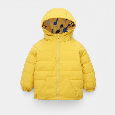 Παιδικό μπουφάν με δύο πρόσωπα με φερμουάρ και κουκούλα
