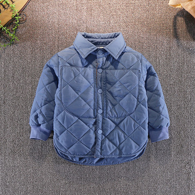 Νέο μοντέλο παιδικό μπουφάν για αγόρια με κλασικό κολάρο και κουμπιά