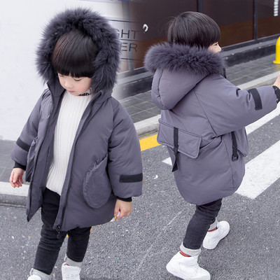 Νέο μοντέλο παιδικό μπουφάν με γούνα για αγόρια