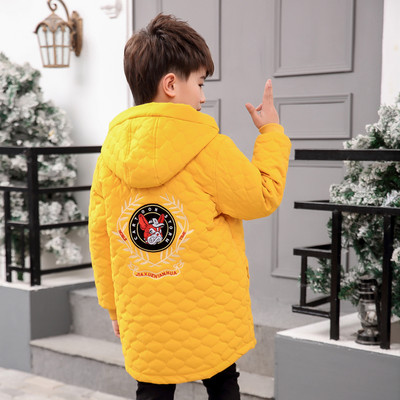 Kapuutsi ja tikandiga laste jope poistele