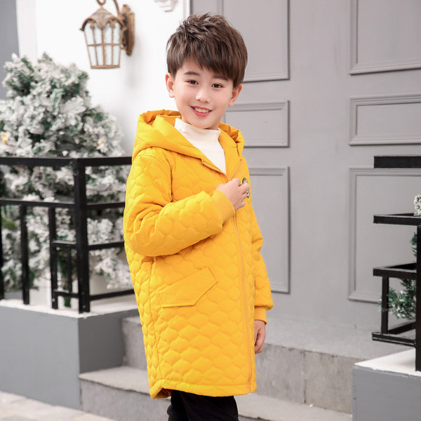 Kapuutsi ja tikandiga laste jope poistele