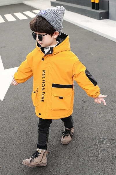 Kapuutsi ja lukuga laste vabaaja jope poistele