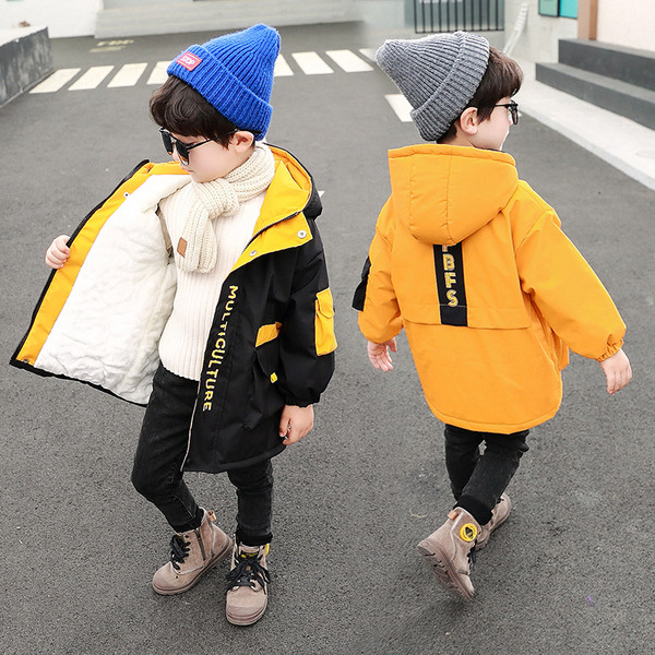 Kapuutsi ja lukuga laste vabaaja jope poistele