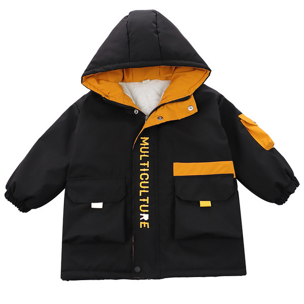 Kapuutsi ja lukuga laste vabaaja jope poistele