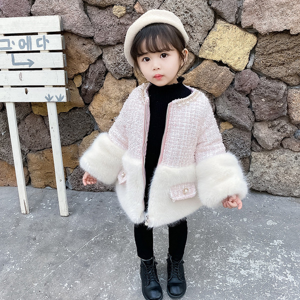 Moodne kohevate varrukatega laste talvejope