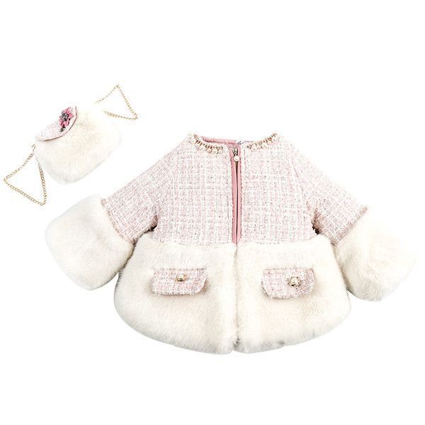 Moodne kohevate varrukatega laste talvejope