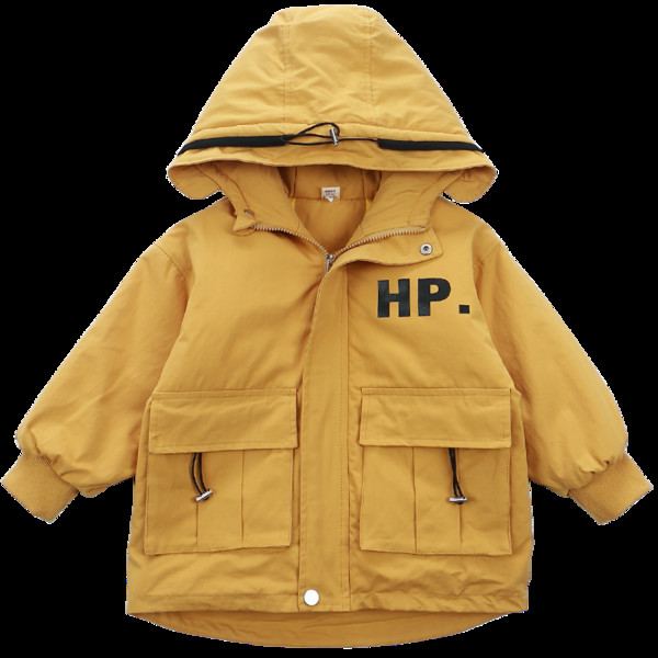 Igapäevane kapuutsi ja taskutega laste jope poistele