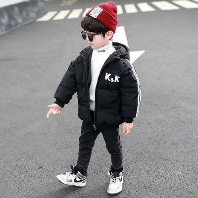 Καθημερινά παιδικό μπουφάν για αγόρια με τύπωμα στη πλάτη