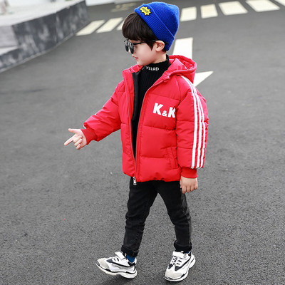 Καθημερινά παιδικό μπουφάν για αγόρια με τύπωμα στη πλάτη